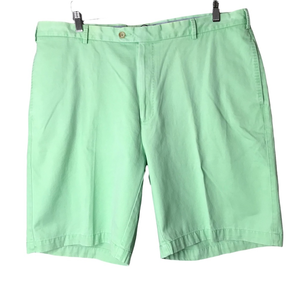 Peter Millar Pima Cotton Twill Flat Front Shorts Golf Walking Men's Waist 40